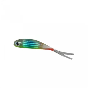  Predator Z PZ Offspring Tail Killer soft lure with fish aroma, 5 cm, blue, red, 5 pcs