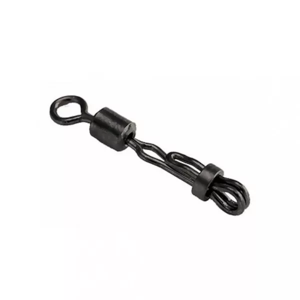 Carp Zoom CZ Boilie safety quick release swivel, #8, matt black, 10 pcs