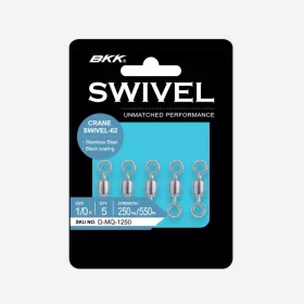   BKK Crane Swivel-62 (Stainless Steel, Black) 2# 7 pcs/pack Swivel