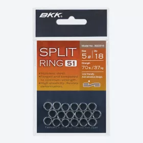 BKK SPLIT RING-51 2# 18 pcs/pack Split Ring
