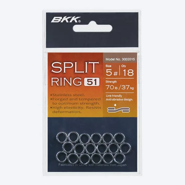 BKK SPLIT RING-51 7# 14 pcs/pack Split Ring