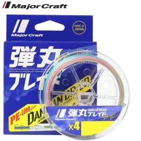   Major Craft Dangan Braid X4 0,17mm 150m Multicolor Fonott Zsinór