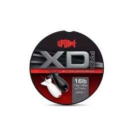 Spomb XD Pro Braid Grey Braided Main Line 0.14mm 300m