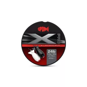 Spomb X Pro Braid Grey Braided Main Line 0.18mm 300m