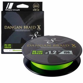   Major Craft Dangan Braid X 8X 0,06mm 150m Fluo Green Braided Line