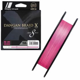   Major Craft Dangan Braid X 8X Eging 0.06mm 150m Pink Braided Line