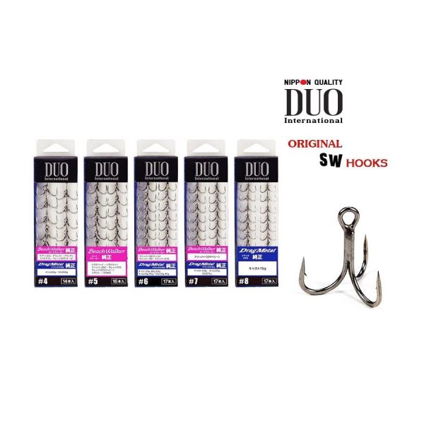 Duo Original SW 4 Treble Hook 14pcs