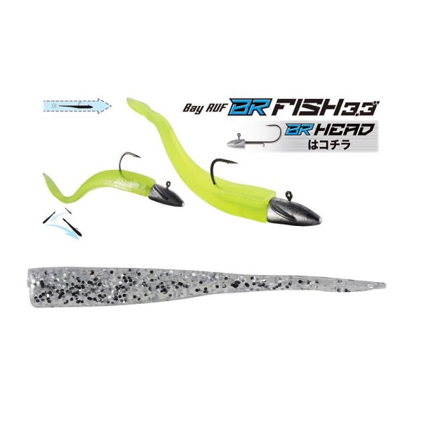 Duo Bayruf BR Fish 8,4cm S035 UV Silver Plastic Bait 7pcs