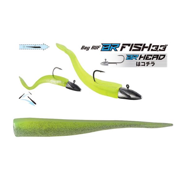 Duo Bayruf BR Fish 8,4cm S043 Chart Silver Plastic Bait 7pcs
