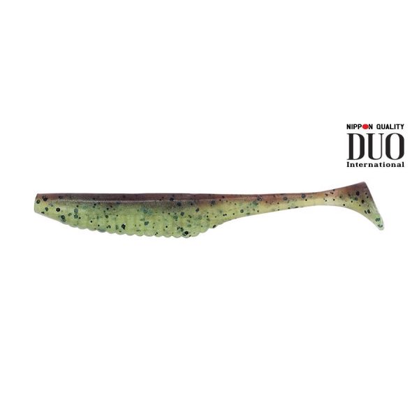 Duo Realis Versa Shad 7,6cm F082 Green Pumpkin Chartreuse Plastic Bait 10pcs