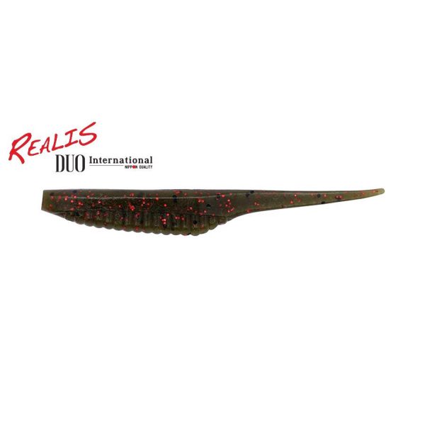 Duo Realis Versa Pintail 7,6cm F018 Green Pumpkin Red Flake Plastic Bait 10pcs