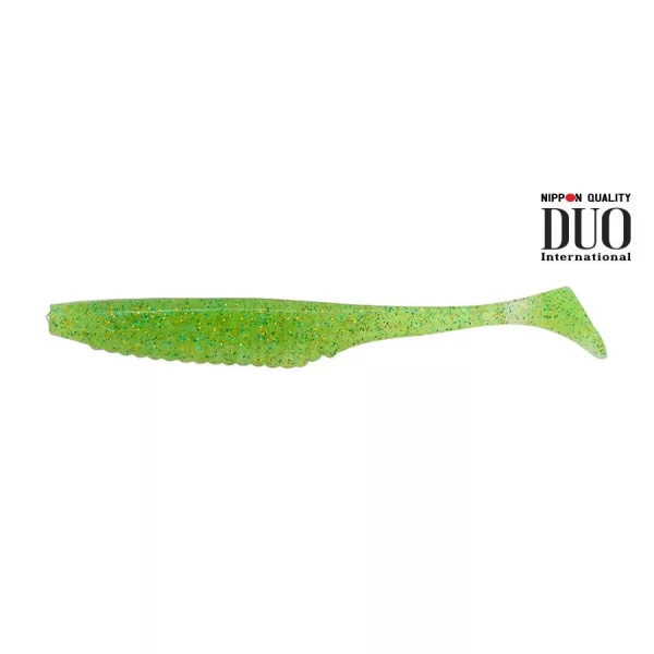 Duo Realis Versa Shad 10cm F084 Lime Chartreuse UV Plastic Lure 7pcs