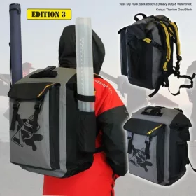   Vass-Tex Dry Fishing Ruck Sack Edition 3 Grey-Black Backpack 40l