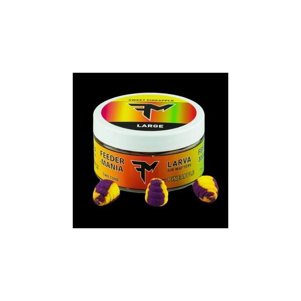 Feedermánia LARVA AIR WAFTERS TWO TONE L SWEET PINEAPPLE Lemon-Purple Wafters
