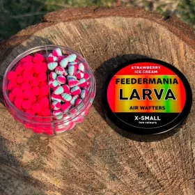   Feedermánia Larva Air Wafters Two Tone XS - Strawberry Ice Cream XS Wafter 20gr