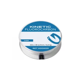   KINETIC Fluorocarbon 20m 1.00mm/40.0kg Clear Fluorocarbon leader line