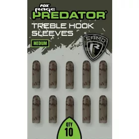 Fox Rage Predator Medium Treble Hook Rubber Sleeve 10pcs