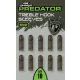 Fox Rage Predator Medium Treble Hook Rubber Sleeve 10pcs