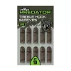 Fox Rage Predator Large Treble Hook Rubber Sleeve 10pcs