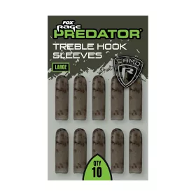 Fox Rage Predator Large Treble Hook Rubber Sleeve 10pcs