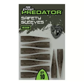   Fox Rage Predator Medium Camo Safety Sleeves Rubber Sleeve 10pcs