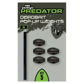 Fox Rage Predator Camo Deadbait Pop-up Weights Lead 3gr 5pcs