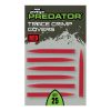 Fox Rage Predator Red Trace Crimp Covers Tapered Rubber Sleeve 25pcs