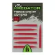 Fox Rage Predator Red Trace Crimp Covers Tapered Rubber Sleeve 25pcs