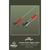 Fox Rage Predator Red Medium Treble Hook Rubber Sleeve 10pcs