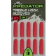 Fox Rage Predator Red Large Treble Hook Rubber Sleeve 10pcs