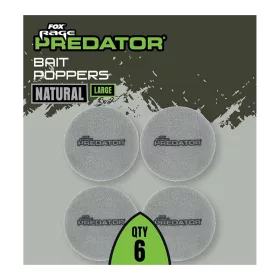   Fox Rage Predator Bait Poppers Large Natural Grey Bait Poppers 6pcs
