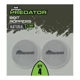   Fox Rage Predator Bait Poppers Extra Large Natural Grey Bait Poppers 4pcs