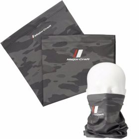 Major Craft UV-Cut Face Guard Dark Grey Camo Neck Gaiter