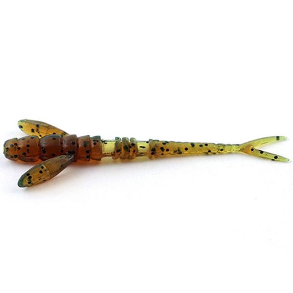 FISHUP Flit 3,81cm (10pcs.), #017 - Motor Oil Pepper Plastic lure