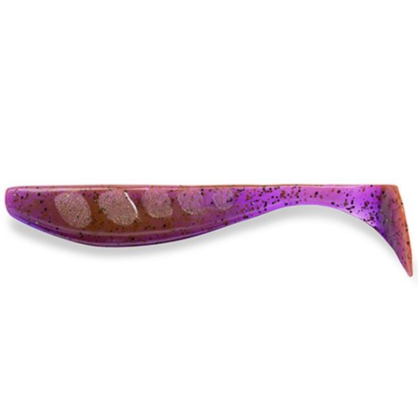 FISHUP Wizzle Shad 7,62cm (8pcs.), #016 - Lox/Green & Black Plastic lure