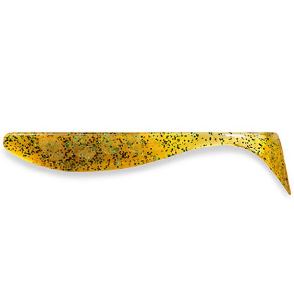 FISHUP Wizzle Shad 7,62cm (8pcs.), #036 - Caramel/Green & Black Plastic lure