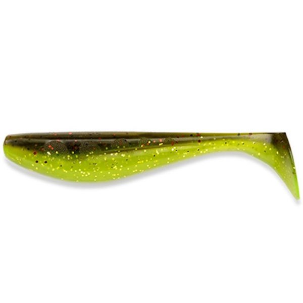 FISHUP Wizzle Shad 7,62cm (8pcs.), #203 - Green Pumpkin/Flo Chartreuse Plastic artificial bait