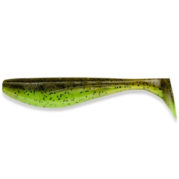 FISHUP Wizzle Shad 7,62cm (8pcs.), #204 - Green Pumpkin/Chartreuse Plastic artificial bait
