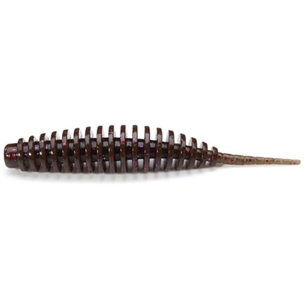 FISHUP Tanta 2,54cm (12pcs.), #050 - Green Pumpkin Brown/Red & Purple Plastic lure