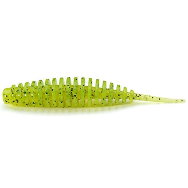 FISHUP Tanta 2,54cm (12pcs.), #055 - Chartreuse/Black Plastic lure