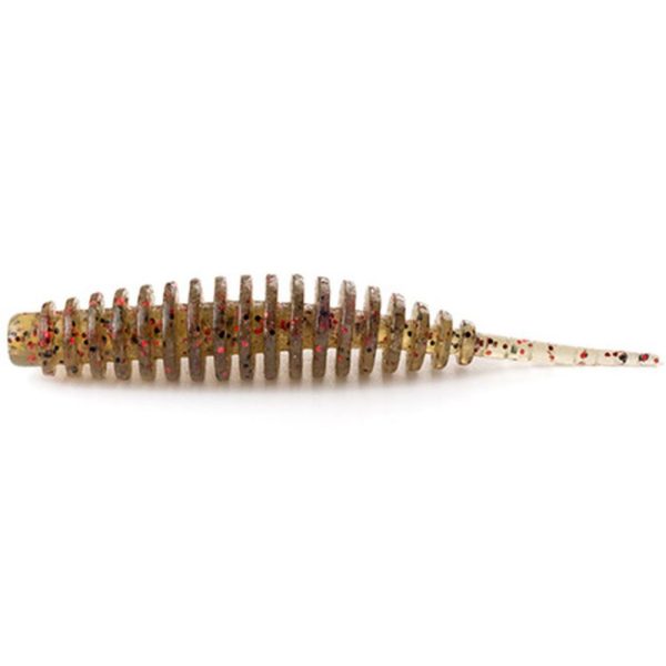 FISHUP Tanta 2,54cm (12pcs.), #045 - Green Pumpkin/Red & Black Plastic lures