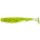 FISHUP U-Shad 5,08cm (10pcs.), #055 - Chartreuse/Black Plastic plastic bait