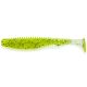 FISHUP U-Shad 5,08cm (10pcs.), #055 - Chartreuse/Black Plastic plastic bait
