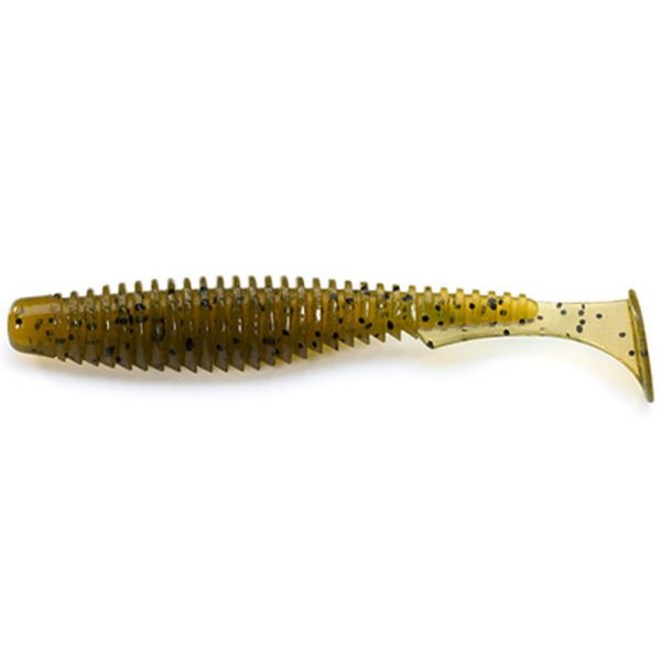 FISHUP U-Shad 5,08cm (10pcs.), #074 - Green Pumpkin Seed Plastic bait