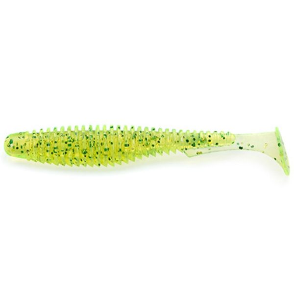 FISHUP U-Shad 5,08cm (10pcs.), #026 - Flo Chartreuse/Green Plastic artificial bait
