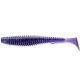 FISHUP U-Shad 5,08cm (10pcs.), #060 - Dark Violet/Peacock & Silver Plastic bait