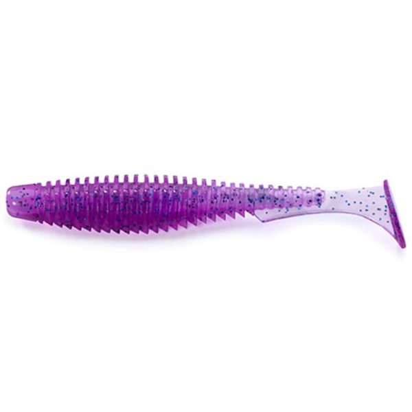 FISHUP U-Shad 10,16cm (8pcs.), #014 - Violet/Blue Plastic bait