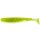 FISHUP U-Shad 10,16cm (8pcs.), #055 - Chartreuse/Black Plastic artificial bait