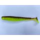 FISHUP U-Shad 10,16cm (8pcs.), #203 - Green Pumpkin/Flo Chartreuse Plastic artificial bait
