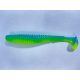 FISHUP U-Shad 10,16cm (8pcs.), #206 - Sky/Chartreuse Plastic artificial bait